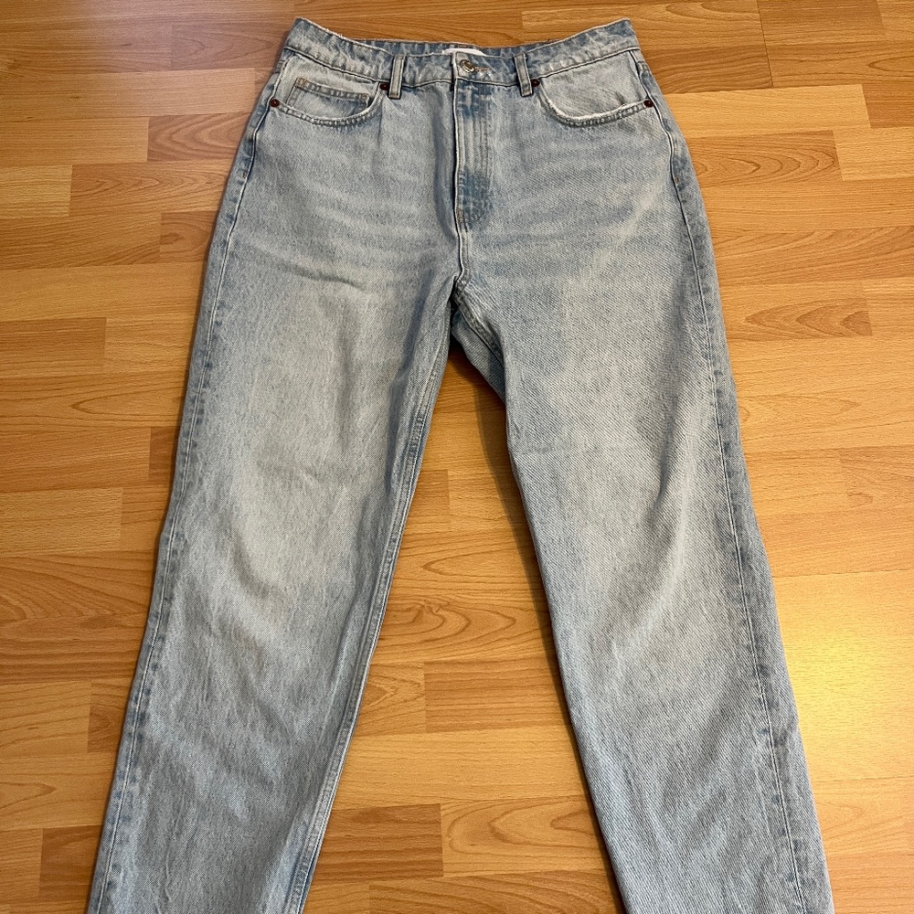 Zara Mom Jeans, Light blue, Size 12